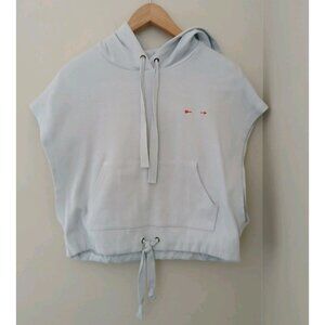 The Upside Eli Ribbed Crop Sleeveless Hoodie